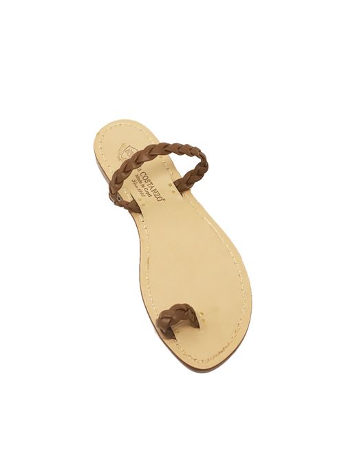 Capri braid style sandals Da Costanzo | TRECCINACAPRESEALLUCETESTADIMORO
